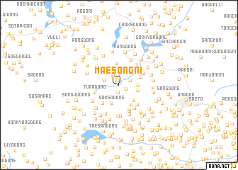 map of Maesŏng-ni