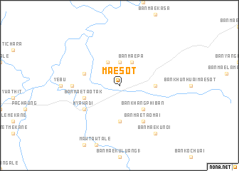 map of Mae Sot
