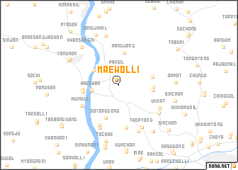 map of Maewŏl-li