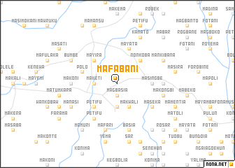 map of Mafabani