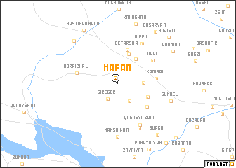 map of Mafān