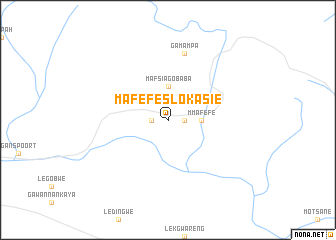 map of Mafefeslokasie