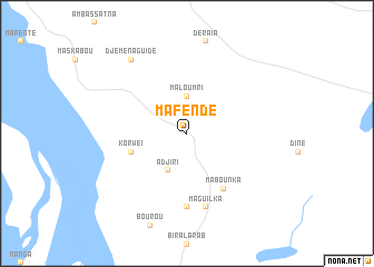 map of Mafendé