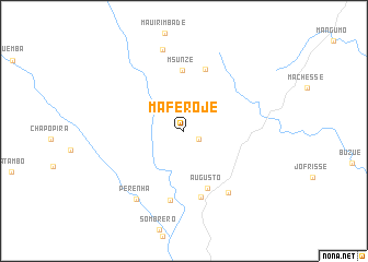 map of Maferoje