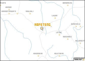 map of Mafeteng