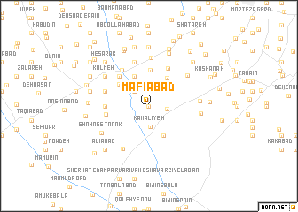 map of Māfīābād