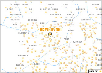 map of Mafikuyomi