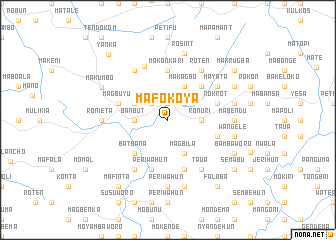 map of Mafokoya