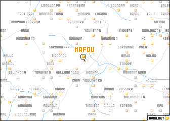 map of Mafou