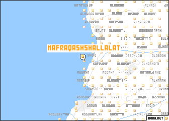 map of Mafraq ash Shallālāt