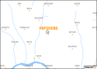 map of Mafukebo