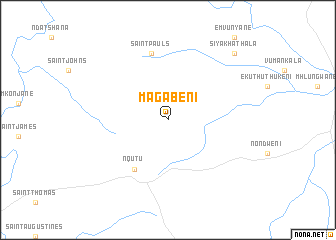 map of Magabeni