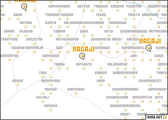 map of Magaji