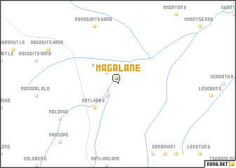 map of Magalane