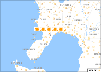 map of Magalangalang