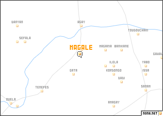 map of Magalé