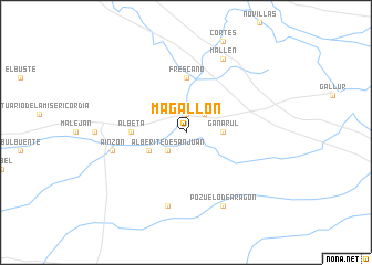 map of Magallón