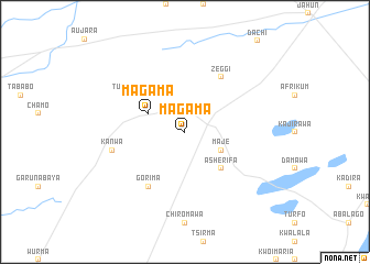 map of Magama