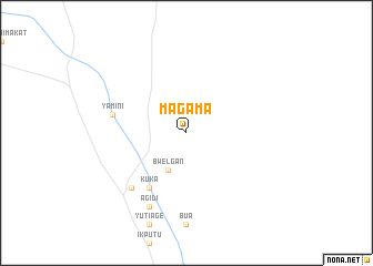 map of Magama