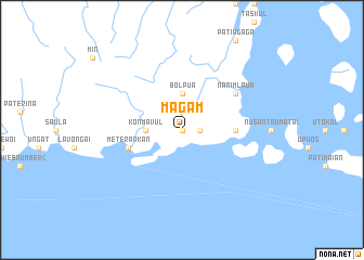 map of Magam