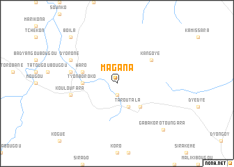 map of Magana