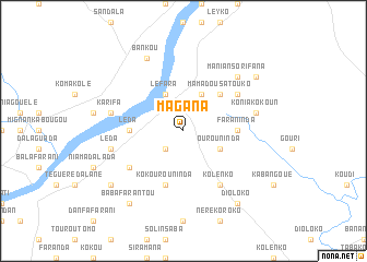 map of Magana