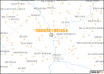 map of Maganey Bridge