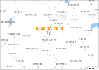 map of Magangyiyuan