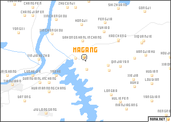 map of Magang