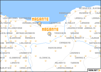 map of Magante