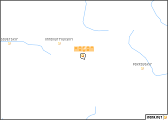 map of Magan