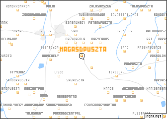 map of Magasdpuszta