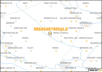 map of Magashatárdůlő