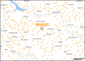 map of Magašići
