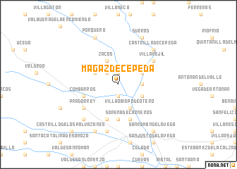 map of Magaz de Cepeda