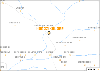 map of Magazi Kouaré