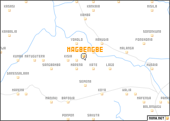 map of Magbengbe