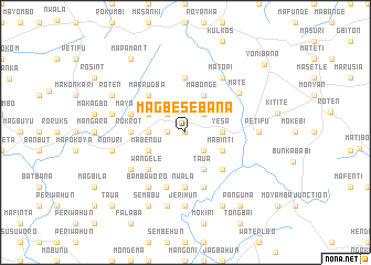 map of Magbesebana