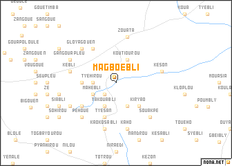 map of Magboébli