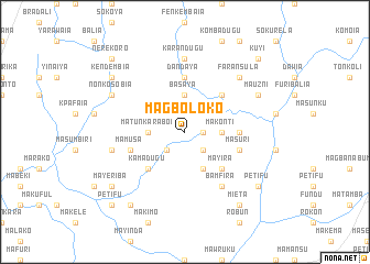 map of Magboloko