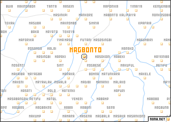 map of Magbonto