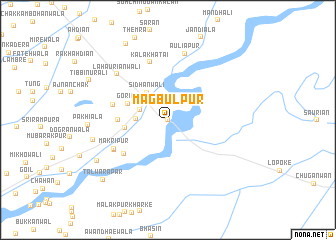 map of Magbūlpur