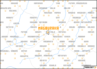 map of Magburaka