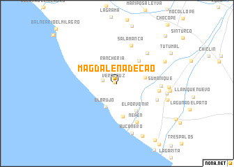 map of Magdalena de Cao