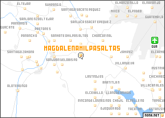 map of Magdalena Milpas Altas