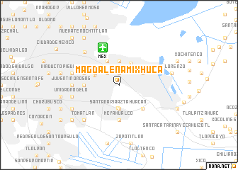 map of Magdalena Mixhuca