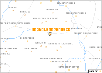 map of Magdalena Peñasco