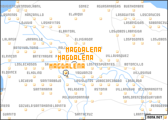 map of Magdalena