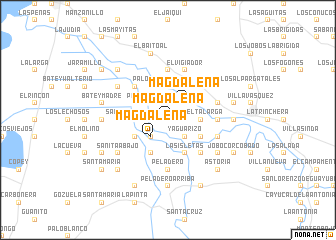 map of Magdalena