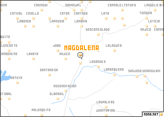 map of Magdalena